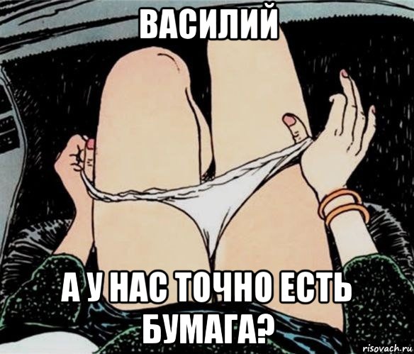 василий а у нас точно есть бумага?, Мем А ты точно