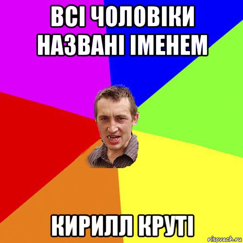 всі чоловіки названі іменем кирилл круті, Мем Чоткий паца