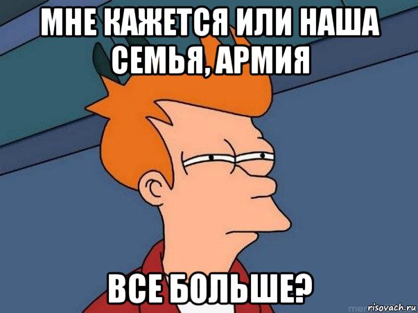 мне кажется или наша семья, армия все больше?, Мем  Фрай (мне кажется или)