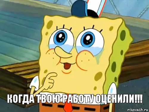 Когда твою работу оценили!!!, Комикс Губка