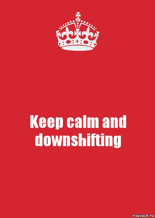 Keep calm and downshifting, Комикс Keep Calm 3