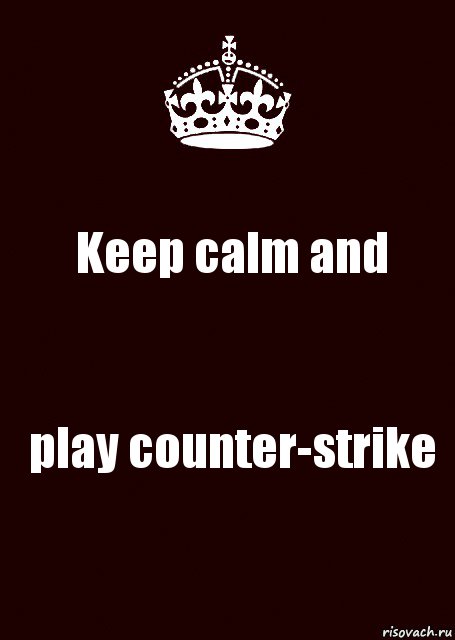 Keep calm and play counter-strike, Комикс keep calm