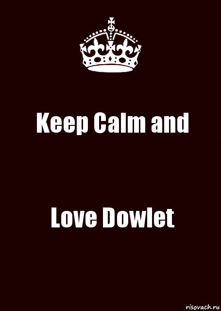 Keep Calm and Love Dowlet, Комикс keep calm