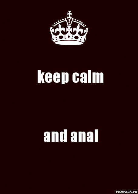 keep calm and anal, Комикс keep calm