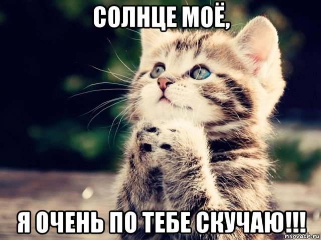 солнце моё, я очень по тебе скучаю!!!
