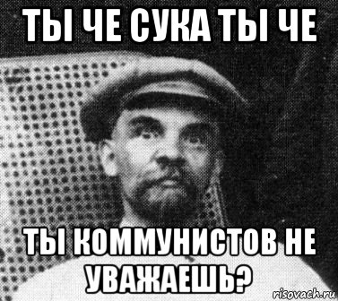 ты че сука ты че ты коммунистов не уважаешь?