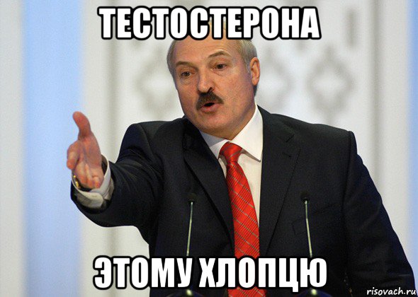 тестостерона этому хлопцю, Мем лукашенко