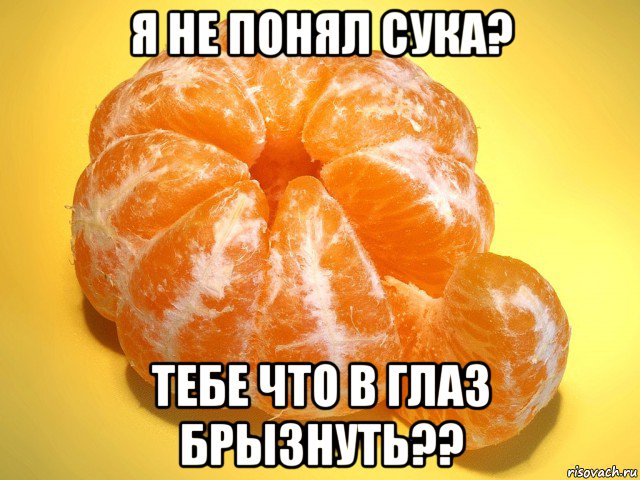 я не понял сука? тебе что в глаз брызнуть??