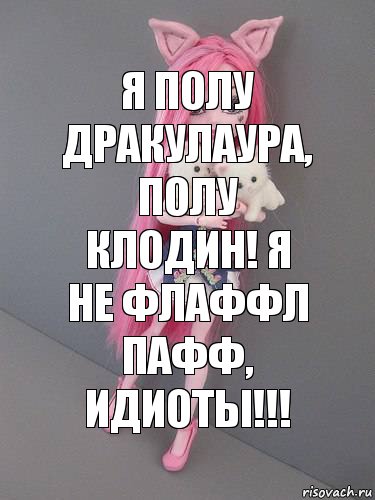 Я полу Дракулаура, полу Клодин! Я не Флаффл Пафф, Идиоты!!!, Комикс монстер хай новая ученица