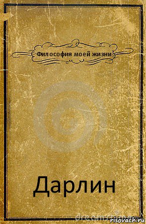 Философия моей жизни Дарлин, Комикс обложка книги