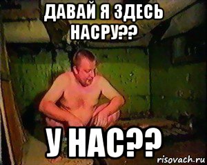 давай я здесь насру?? у нас??