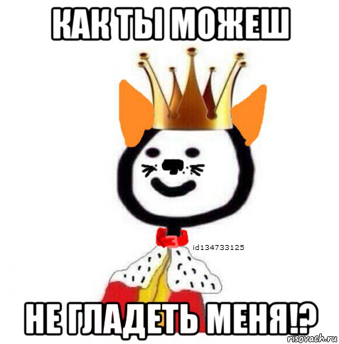 как ты можеш не гладеть меня!?