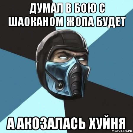 думал в бою с шаоканом жопа будет а акозалась хуйня, Мем Саб-Зиро