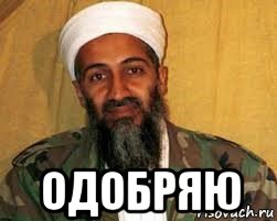  одобряю, Мем Усама бен Ладен