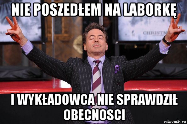 nie poszedłem na laborkę i wykładowca nie sprawdził obecnosci