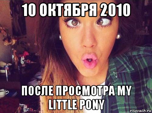 10 октября 2010 после просмотра my little pony, Мем женская логика