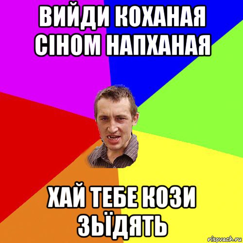 вийди коханая сіном напханая хай тебе кози зьїдять, Мем Чоткий паца