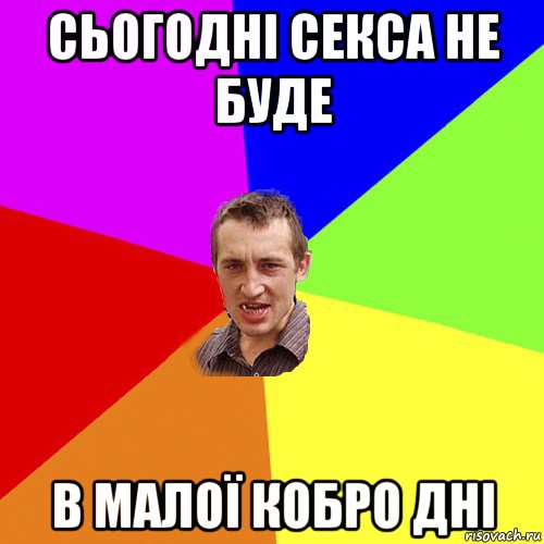 сьогодні секса не буде в малої кобро дні, Мем Чоткий паца