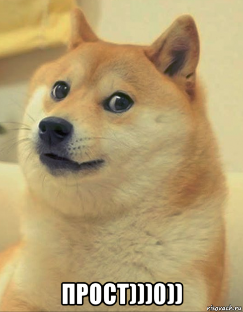  прост)))0)), Мем doge woof