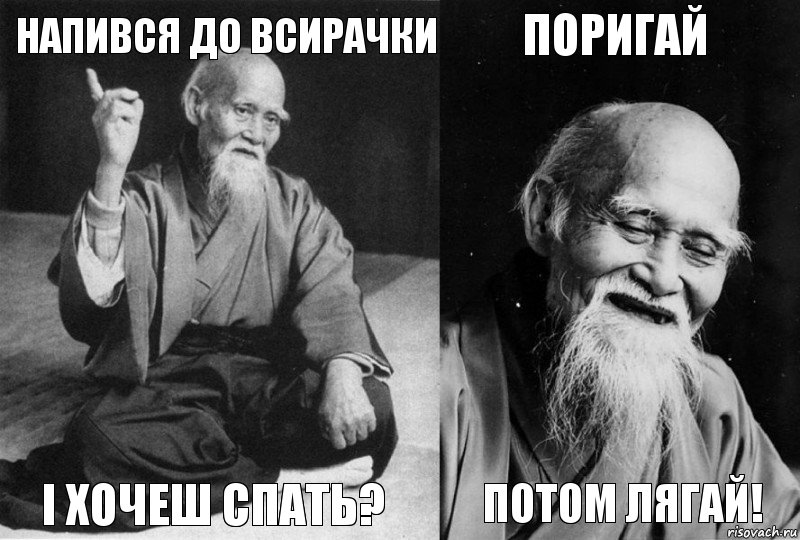 напився до всирачки і хочеш спать? поригай потом лягай!, Комикс Мудрец-монах (4 зоны)