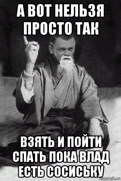 а вот нельзя просто так взять и пойти спать пока влад есть сосиську, Мем Мудрий Виталька