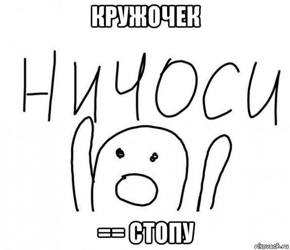 кружочек == стопу, Мем  Ничоси