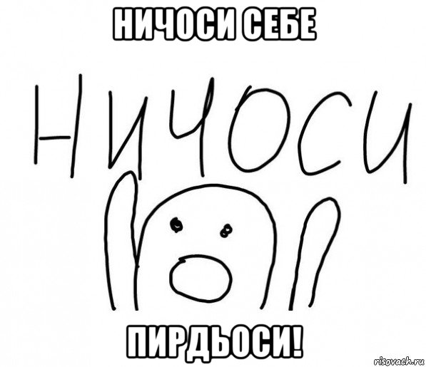 ничоси себе пирдьоси!, Мем  Ничоси