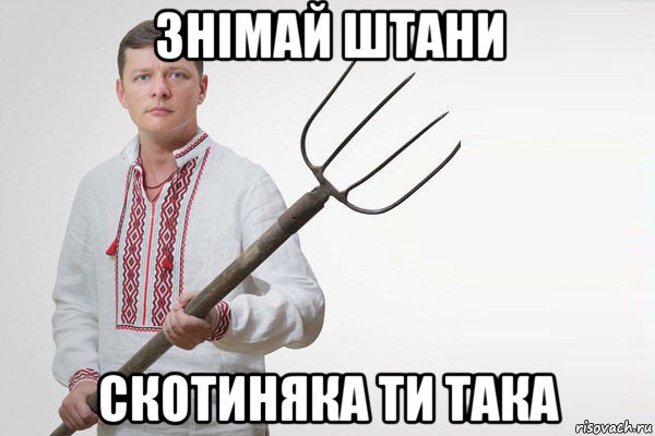знімай штани скотиняка ти така