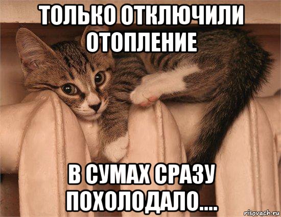 только отключили отопление в сумах сразу похолодало....