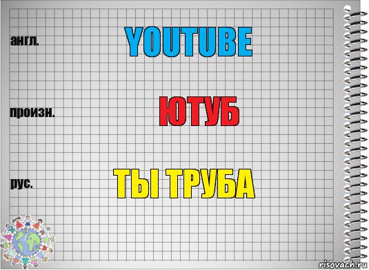 Youtube Ютуб Ты труба, Комикс  Перевод с английского