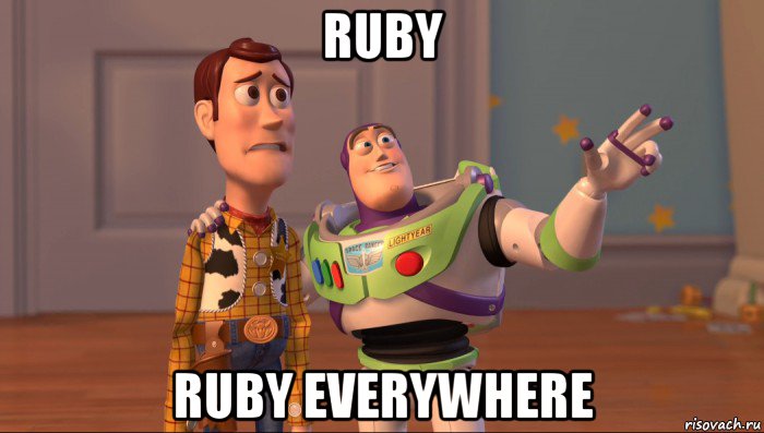 ruby ruby everywhere, Мем Они повсюду (История игрушек)