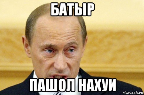 батыр пашол нахуи, Мем путин