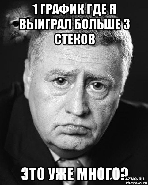1 график где я выиграл больше 3 стеков это уже много?