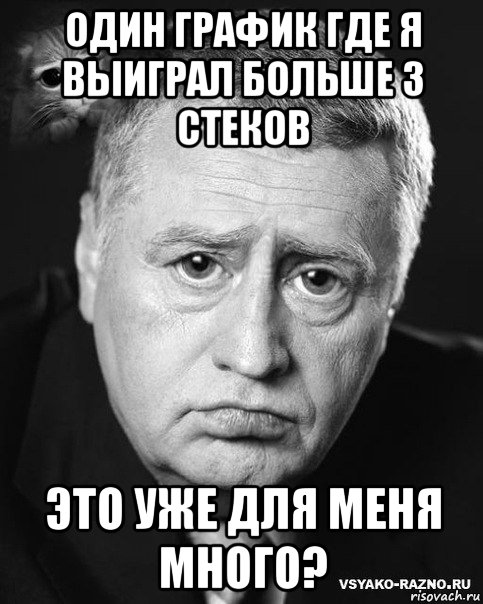 один график где я выиграл больше 3 стеков это уже для меня много?