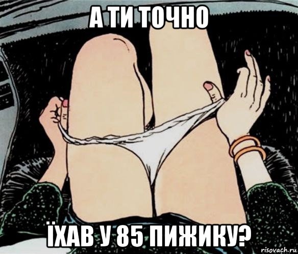 а ти точно їхав у 85 пижику?, Мем А ты точно