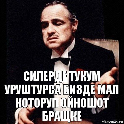 Силерде тукум уруштурса бизде мал которуп ойношот бращке, Комикс Дон Вито Корлеоне 1