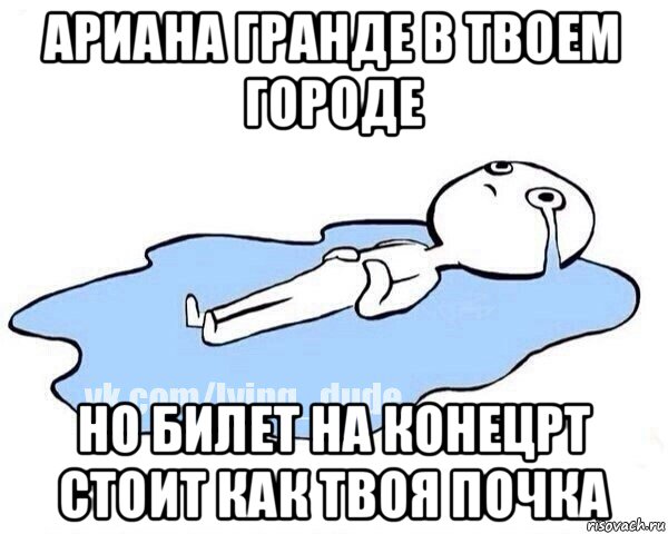 ариана гранде в твоем городе но билет на конецрт стоит как твоя почка, Мем Этот момент когда