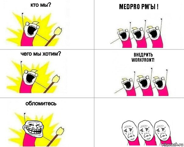 MedPro PM'ы ! Внедрить Workfront!