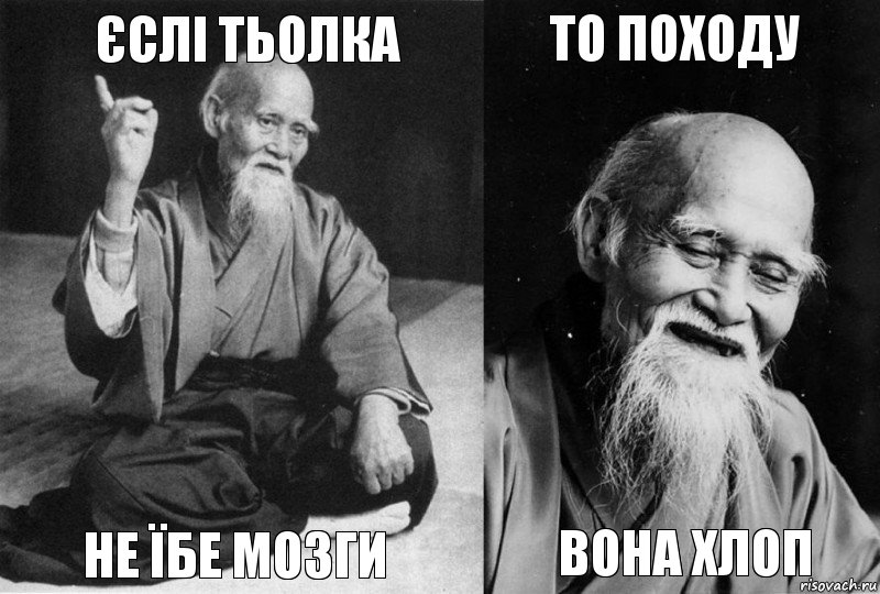 Єслі тьолка не їбе мозги то походу вона хлоп, Комикс Мудрец-монах (4 зоны)