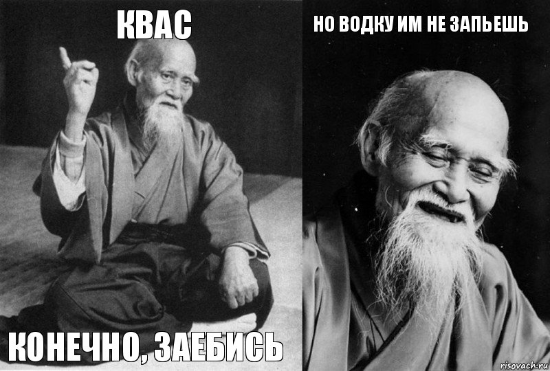 Квас Конечно, заебись Но водку им не запьешь , Комикс Мудрец-монах (4 зоны)