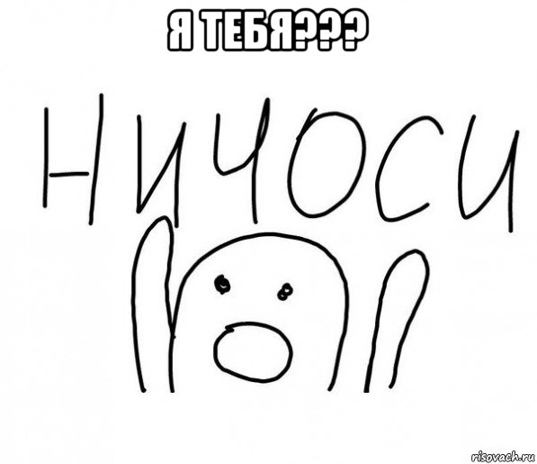 я тебя??? , Мем  Ничоси