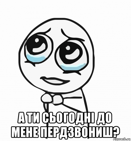  а ти сьогодні до мене пердзвониш?, Мем  ну пожалуйста (please)