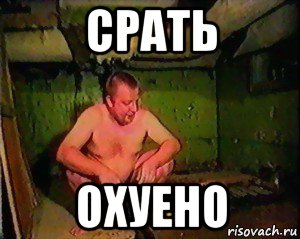 срать охуено