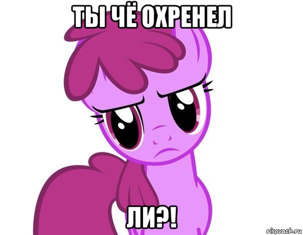ты чё охренел ли?!