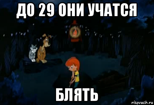 до 29 они учатся блять, Мем Простоквашино закапывает