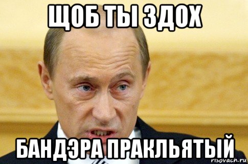 щоб ты здох бандэра пракльятый, Мем путин