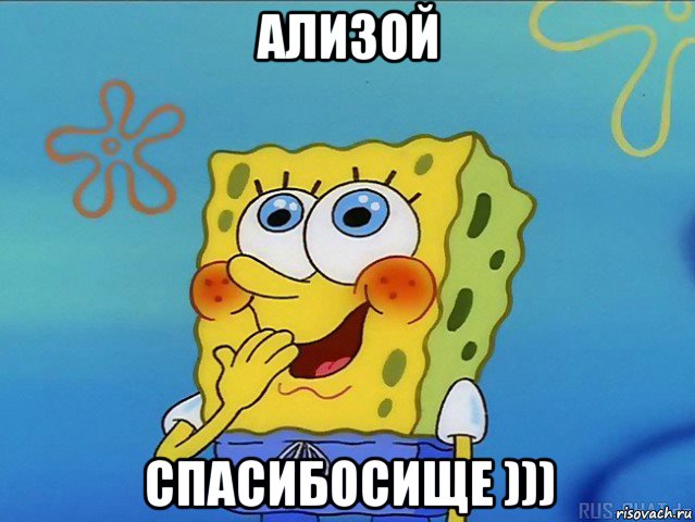 ализой спасибосище )))