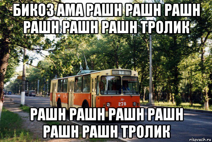 бикоз ама рашн рашн рашн рашн рашн рашн тролик рашн рашн рашн рашн рашн рашн тролик, Мем Троллейбус 9