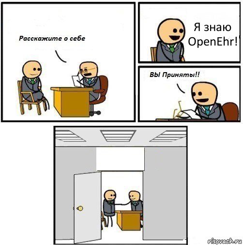 Я знаю OpenEhr! , Комикс  Вы приняты