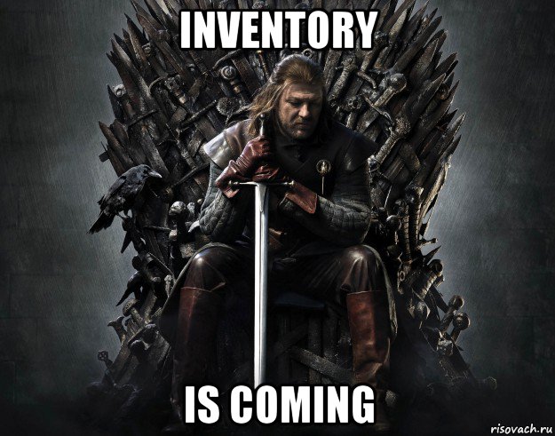 inventory is coming
